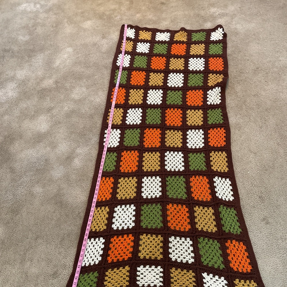 Handmade Granny‎ Square Lap Blanket Or Sofa Accent 81X41